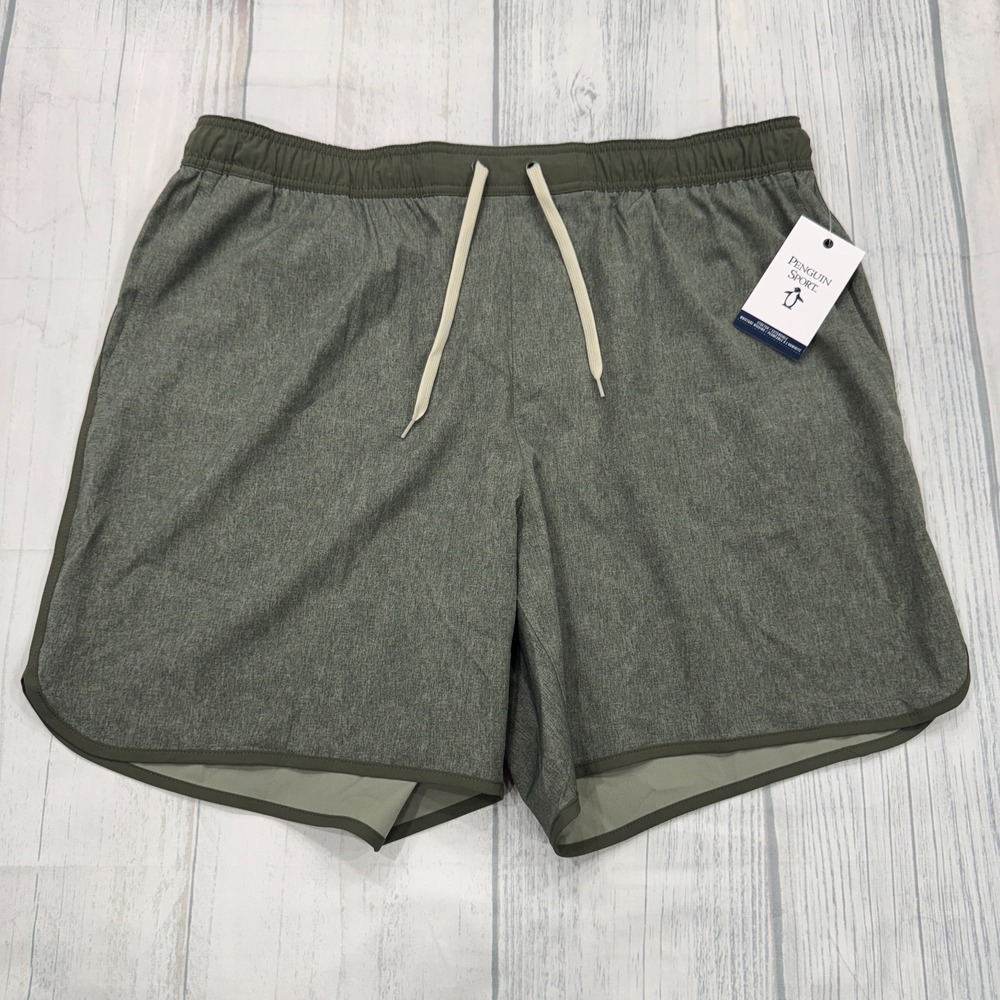 NWT Penguin‎ Sport Shorts 2XL Chimera Heather Performance Mens